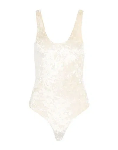 Forte Forte Forte_forte Woman Bodysuit Ivory Size 0 Polyester, Elastane In White