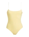 Forte Forte Forte_forte Woman Bodysuit Yellow Size 2 Cotton, Polyester In Yellow