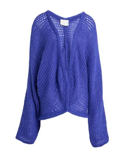 Forte Forte Forte_forte Woman Cardigan Bright Blue Size 1 Mohair Wool, Polyamide