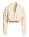 Forte Forte Forte_forte Woman Cardigan Ivory Size 3 Cotton In White