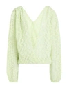 Forte Forte Forte_forte Woman Cardigan Light Green Size 2 Mohair Wool, Cotton, Polyamide, Wool In Green