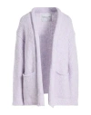 Forte Forte Forte_forte Woman Cardigan Lilac Size 2 Acrylic, Mohair Wool, Wool, Polyamide In Purple