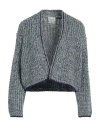 Forte Forte Forte_forte Woman Cardigan Lilac Size 2 Cotton, Viscose, Metallic Polyester, Wool, Polyamide In Gray