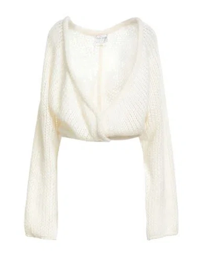 Forte Forte Forte_forte Woman Cardigan Off White Size 1 Mohair Wool, Polyamide