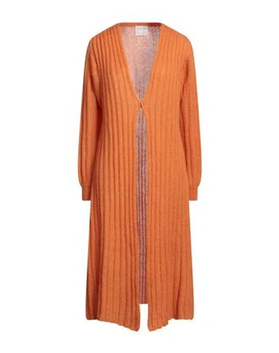 Forte Forte Forte_forte Woman Cardigan Orange Size 1 Mohair Wool, Polyamide, Wool
