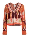 Forte Forte Forte_forte Woman Cardigan Orange Size 3 Acrylic, Wool, Polyester In Multi