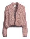 Forte Forte Forte_forte Woman Cardigan Pink Size 2 Cotton, Viscose, Metallic Polyester, Wool, Polyamide In Pink