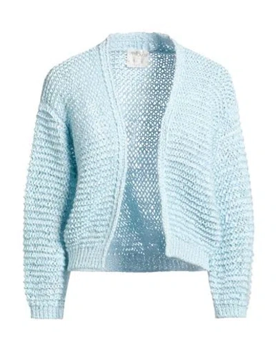 Forte Forte Forte_forte Woman Cardigan Sky Blue Size 2 Polyester, Polyamide, Mohair Wool, Wool