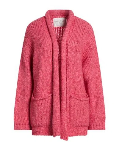Forte Forte Forte_forte Woman Cardigan Tomato Red Size 2 Acrylic, Mohair Wool, Wool, Polyamide In Pink