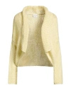 Forte Forte Forte_forte Woman Cardigan Yellow Size 1 Silk, Mohair Wool, Cashmere In Green