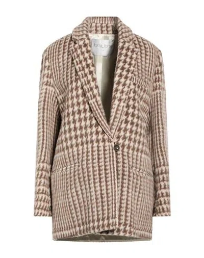 Forte Forte Forte_forte Woman Coat Beige Size 0 Virgin Wool, Alpaca Wool In Nude