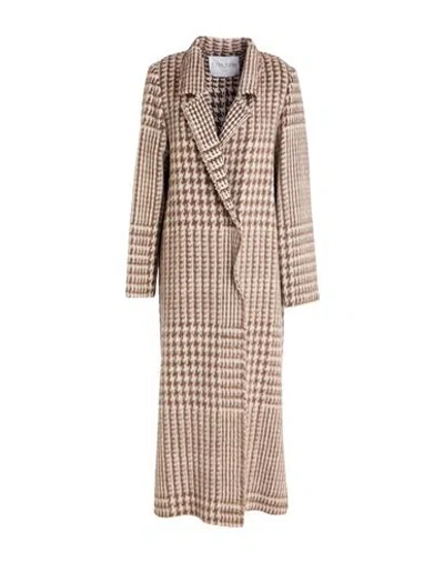 Forte Forte Forte_forte Woman Coat Beige Size 1 Virgin Wool, Alpaca Wool In Sand