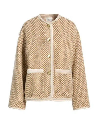 Forte Forte Forte_forte Woman Coat Gold Size 2 Synthetic Fibers, Cotton, Wool, Metallic Polyester, Acrylic