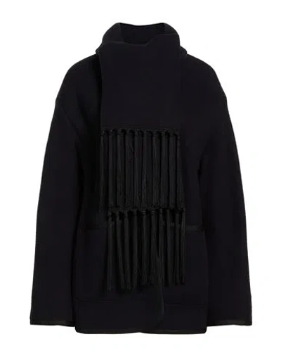 Forte Forte Forte_forte Woman Coat Midnight Blue Size 1 Wool, Polyamide