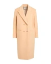 Forte Forte Forte_forte Woman Coat Sand Size 3 Virgin Wool, Polyamide, Cashmere In Neutral
