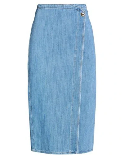 Forte Forte Forte_forte Woman Denim Skirt Blue Size 2 Cotton