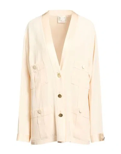 Forte Forte Forte_forte Woman Jacket Cream Size 3 Acetate, Viscose In White