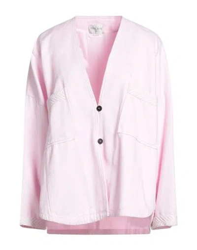 Forte Forte Forte_forte Woman Jacket Light Pink Size 3 Cotton