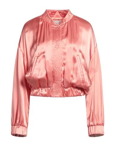 Forte Forte Forte_forte Woman Jacket Salmon Pink Size 3 Viscose In Multi