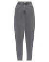 Forte Forte Forte_forte Woman Jeans Grey Size 00 Cotton In Gray