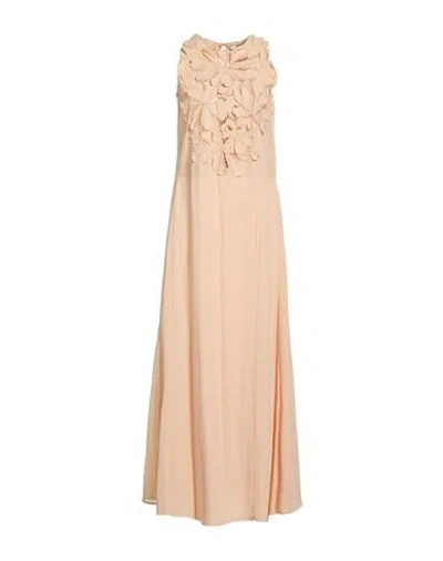 Forte Forte Forte_forte Woman Maxi Dress Apricot Size 0 Cotton, Viscose In Multi