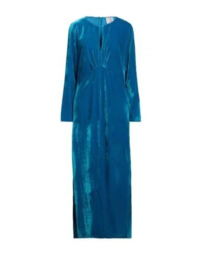 Forte Forte Forte_forte Woman Maxi Dress Azure Size 1 Viscose, Polyamide In Blue