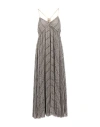 Forte Forte Forte_forte Woman Maxi Dress Beige Size 3 Polyester, Metallic Polyester, Polyamide In Brown