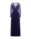 Forte Forte Forte_forte Woman Maxi Dress Blue Size 1 Polyester, Metallic Polyester In Blue