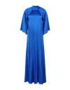 Forte Forte Forte_forte Woman Maxi Dress Bright Blue Size 0 Silk, Elastane In Blue