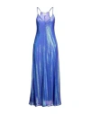 Forte Forte Forte_forte Woman Maxi Dress Bright Blue Size 3 Silk, Metallic Fiber