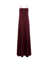 Forte Forte Forte_forte Woman Maxi Dress Burgundy Size 1 Silk, Elastane In Burgundy
