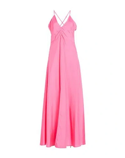 Forte Forte Forte_forte Woman Maxi Dress Fuchsia Size 3 Silk In Pink