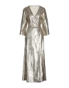 Forte Forte Forte_forte Woman Maxi Dress Gold Size 1 Polyester, Silk