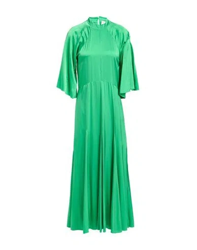 Forte Forte Forte_forte Woman Maxi Dress Green Size 2 Silk, Elastane
