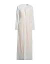 Forte Forte Forte_forte Woman Maxi Dress Ivory Size 1 Viscose, Polyamide In White