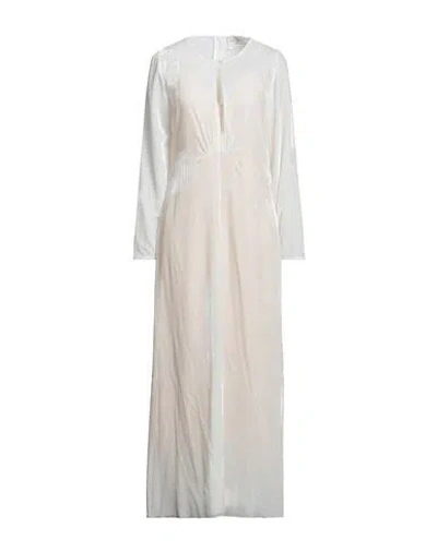 Forte Forte Forte_forte Woman Maxi Dress Ivory Size 1 Viscose, Polyamide In White