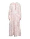 Forte Forte Forte_forte Woman Maxi Dress Ivory Size 2 Silk In Pink