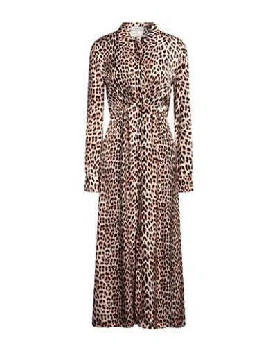 Forte Forte Forte_forte Woman Maxi Dress Ivory Size 3 Viscose In Animal Print