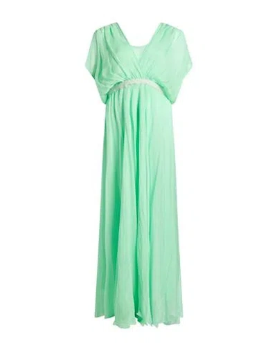 Forte Forte Forte_forte Woman Maxi Dress Light Green Size 1 Silk In Multi