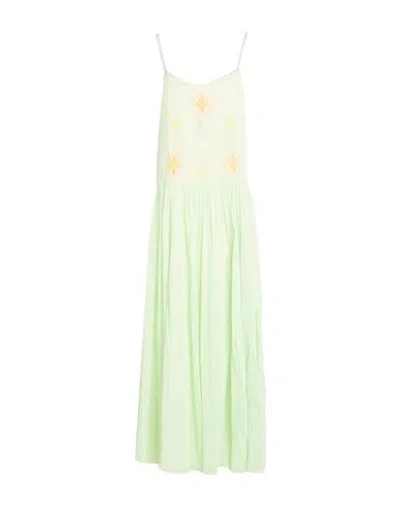Forte Forte Forte_forte Woman Maxi Dress Light Green Size 3 Cotton, Silk