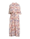 Forte Forte Forte_forte Woman Maxi Dress Light Pink Size 3 Cotton, Silk In Brown