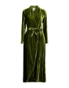 Forte Forte Forte_forte Woman Maxi Dress Military Green Size 3 Viscose, Polyamide In Green