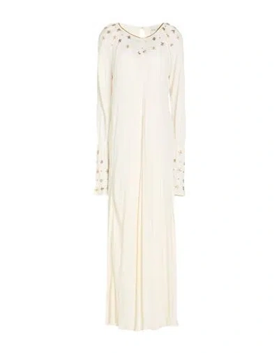 Forte Forte Forte_forte Woman Maxi Dress Off White Size 3 Viscose, Glass, Acrylic