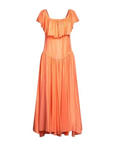 Forte Forte Forte_forte Woman Maxi Dress Orange Size 3 Silk