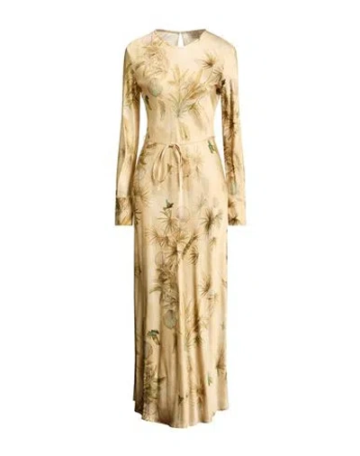 Forte Forte Forte_forte Woman Maxi Dress Pastel Yellow Size 3 Viscose In Brown