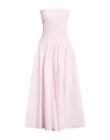 Forte Forte Forte_forte Woman Maxi Dress Pink Size 2 Cotton In Neutral