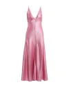Forte Forte Forte_forte Woman Maxi Dress Pink Size 3 Cotton, Viscose, Metallized Polyamide