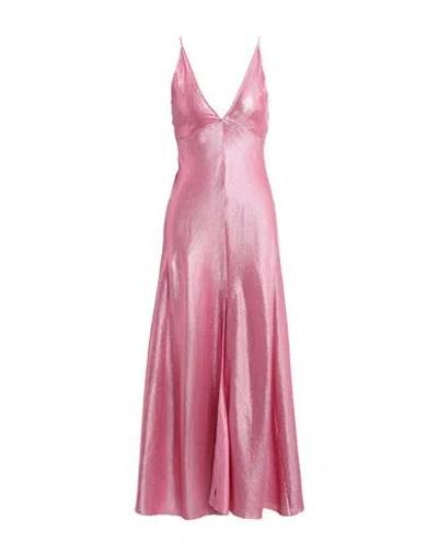 Forte Forte Forte_forte Woman Maxi Dress Pink Size 3 Cotton, Viscose, Metallized Polyamide