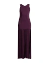 Forte Forte Forte_forte Woman Maxi Dress Plum Size 1 Viscose, Elastane In Purple