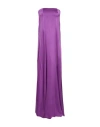 Forte Forte Forte_forte Woman Maxi Dress Purple Size 2 Silk, Elastane In Purple
